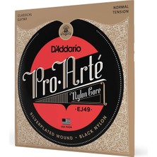 Daddario EJ49 Klasik Gitar Tel Seti, Pro-Arte, Silverplated Woun