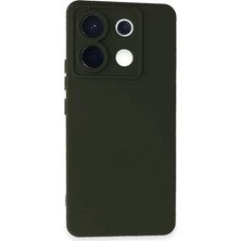 Mey Ithalat®   Redmi Note 13 Pro 5g Kılıf Nano Içi Kadife Silikon - Koyu Yeşil