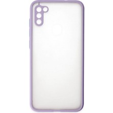 Mey Ithalat®  Samsung Galaxy A11 Kılıf Montreal Silikon Kapak - Mor