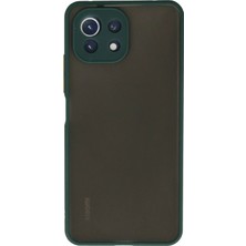Mey Ithalat®   Mi 11 Lite Kılıf Montreal Silikon Kapak - Yeşil