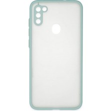 Mey Ithalat®  Samsung Galaxy A11 Kılıf Montreal Silikon Kapak - Turkuaz
