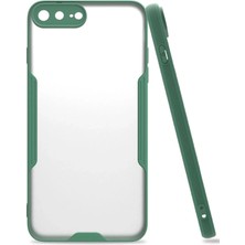 Mey Ithalat®  iPhone 7 Plus Kılıf Platin Silikon - Yeşil