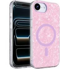 Muratech Onegif  Iphone 17E Mila Dalgalı Magsafe Kapak - Lila