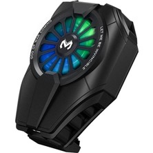 Mey Ithalat®  DL06 Rgb Radyatör Telefon Soğutucu Fan - Siyah