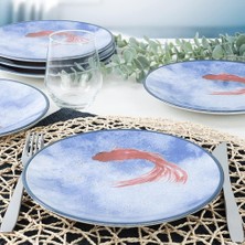 Keramika Koi Pasta Tabağı 20 cm 6 Adet - 20221
