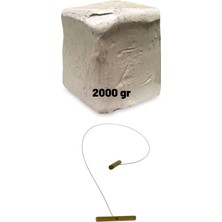Dsh Doğal Seramik Hamuru Seramik Hamuru 2000 Gr- Doğal Kil Çamuru Seramik Çamuru Doğal Oyun Ça
