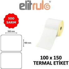 Elitrulo Barkod Etiketi 100X150 Termal - 500 Adet