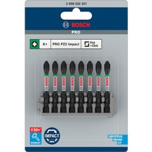 Professional Accessories 2608522331-TORNAVIDA Ucu Set Impact Control Pz2 50 mm 8-Parça, 0 W, 0 V