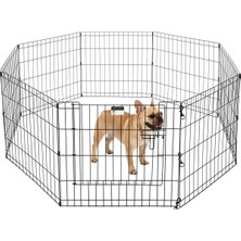 Pet Trex Köpekler Için 60 cm Egzersiz Oyun Parkı Sekiz 60 cm x 60 cm Kapılı Yüksek Paneller