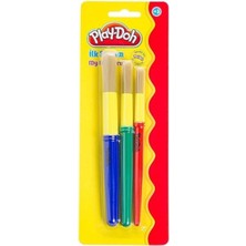 Play Doh-Play-Doh Ilk Fırçam 3`lü Fırça Seti (NOCOLOR-3DC39212)