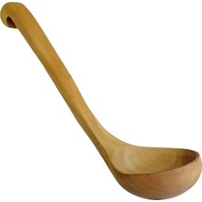 Promosyonca Ahşap Kepçe, Spatula, Kaşık Çeşitleri 5 Adet (Kepçe)