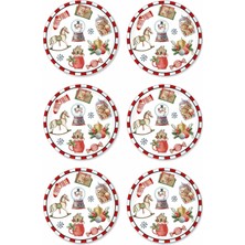 The Mia Globe Pasta Tabağı 6 Lı Set 19 cm