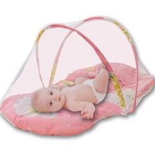 Katlanabilir Bebek Cibinlik Sineklik Seti, 92 cm - Pembe