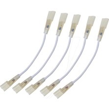 Strip Işık Şeridi Konnektör Seti 2 x Clip To Clip Konnektör 1 x Clip To Pin Konnektör 2 x L Ko