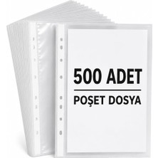 Nistabolje 500 Adet A4 Şeffaf Dosya Föy Poşet Dosya