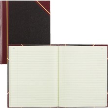 Ulusal Marka Texhide Serisi Kayıt Defteri, 26,4 x 21,4 cm Siyah, 150 Sayfa (56211), Siyah/bordo