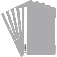 Artlantis 10 Adet A4 Gri Telli Dosya 1 Paket Ekonomik Kaliteli Telli Dosya Ofis Büro Okul