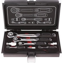 Cırcır Kol ve Adaptör Seti 8 Parça 1/2-1/4-3/8