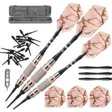 Fat Cat Realtree Apc Pembe Kamuflaj Yumuşak Uçlu Dart, Depolama/seyahat Kılıflı, 16 Gram