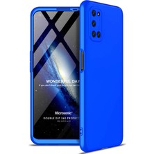 Oppo A72 Için Kılıf Double Dip 360 Protective Mavi [A72 ile Uyumlu Kılıf - Mavi]