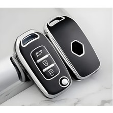 Autohan Keys Megane 4 Joy, Clio 5, Captur, Taliant Express Için 3 Butonlu Nano Anahtar Kılıfı,