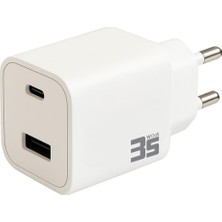 35W Gan Type-C ve Usb-A Girisli Sarj Seti