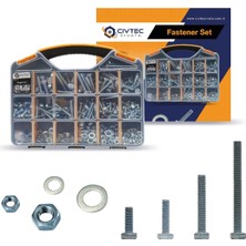 Civtec 682 Parça 16 Çeşit Ysb Vida - Somun - Pul Seti -Takım Tk-16