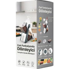 Çok Fonksiyonlu Manuel Sebze Dilimleyici ve Doğrayıcı 4 Bıçaklı / Ayarlanabilir Kalınlık