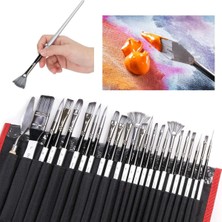 Parça Siyah Çantalı Sanat Fırçası Seti
