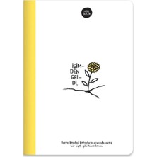Hisli Şeyler A5 80 Yaprak Renkli Sayfa Çizgili Defter, Sarı