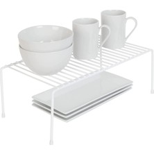 Tel Organizer Dolap Depolama Rafı 22X40CM Beyaz (2)