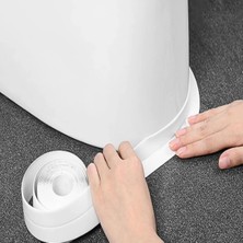 Mucit Home Mutfak Lavabo Su Sızdırmaz Bant Su Geçirmez Kenar Bandı Sızdırmazlık Tamir Beyaz