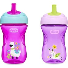 Chicco Pipetli Eğitim Bardağı (Pembe/mor)