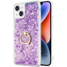 Için Kılıf Glitter Holder Mor 14 ile Uyumlu Kılıf - Mor