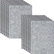 Hxjdam Sert Keçe 2 mm Keçe Mat, 12 El Işi Keçesi Kare, 20 x 30 cm x 2 mm Kalın Keçe, El Işi