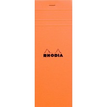 Rhodia Kareli Bloknot, Turuncu, 74X210 mm
