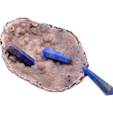 Lapis Lazuli Taşı Çift Uçlu Kazık Kütle - Küçük Boy - Taş Sandığı