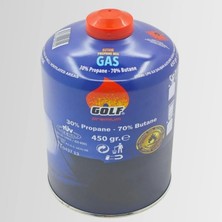 Golf, Gaz Kartuşu Bütan Propan, 450 gr Valfli