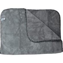 Spark 2316 Mikrofiber Peluş Oto Kurulama ve Temizlik Bezi Büyük Boy 60X90 Cm. Gri