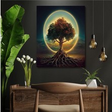 Dolunay Tablosu 129 x 70-4 Parçalı
