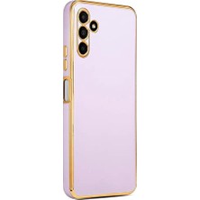 S23 Fe Için Kılıf Olive Plated Galaxy S23 Fe ile Uyumlu Kılıf - Lila