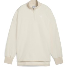 Puma Her Half-Zip Winterized Crew Crew Sweats Kadın