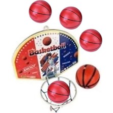 Toplam 4 Top ile Oyuncak Basketbol Potası 36CM Büyükboy Çocuklara Özel Duvara Kapıya Heryere A