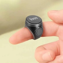 Coverzone OLED Ekranlı Şarjlı Dijital Zikir Sayacı Parmak Yüzüğü, USB Type-C Şarjlı, Sıf�