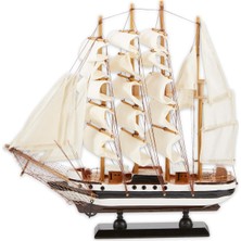 Gifts &amp; Decor Passat Hoch Gemi Detaylı Ahşap Model Deniz Dekor