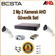 KSB Store 2mp Ahd 1080P Gece Görüşlü 2 Kameralı Güvenlik Sistemi