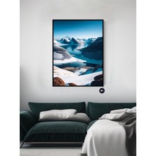 (PSTER20799) Nordik Dağları Iskandinav Tarzı Çerçeveli Tablo 40 x 50