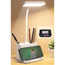 2li Set Masa Lambası + Kronometreli Pomodoro Ders Çalışma Masa Lambası (Beyaz 108)