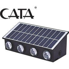Cata CT-8010 20W Güneş Enerjili Solar LED Aplik Dış Mekan IP65 Duvar Lambası Günışığı 320