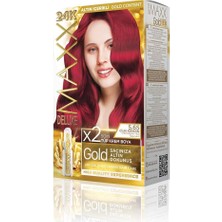Maxx Deluxe Gold Serisi 24K Altın Parçacıklı Serum ile 1 Kutu 2 x 50 ml ve Geliştiriciler Saç